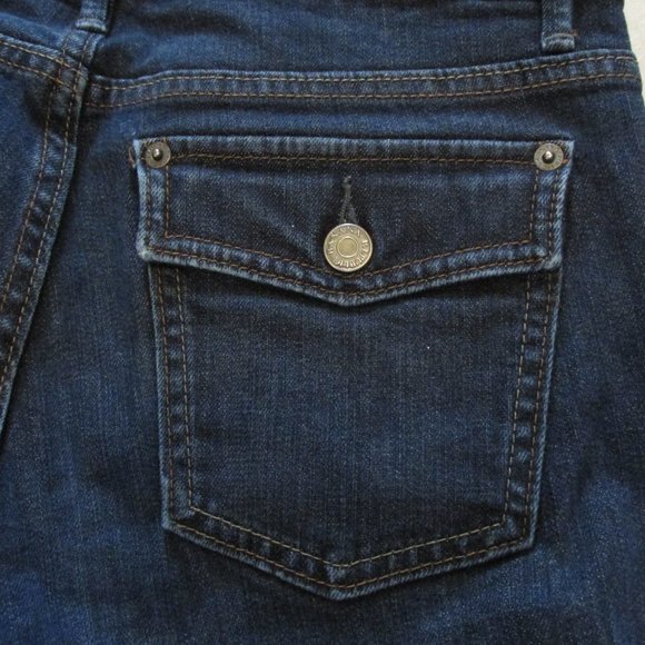BANANA REPUBLIC WOMEN'S SIZE 4 S JEANS DARK BLUE DENIM MID RISE BOOT CUT - Picture 7 of 10